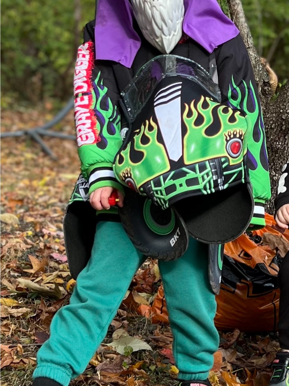 4pc Monster Jam gravedigger Halloween costume set